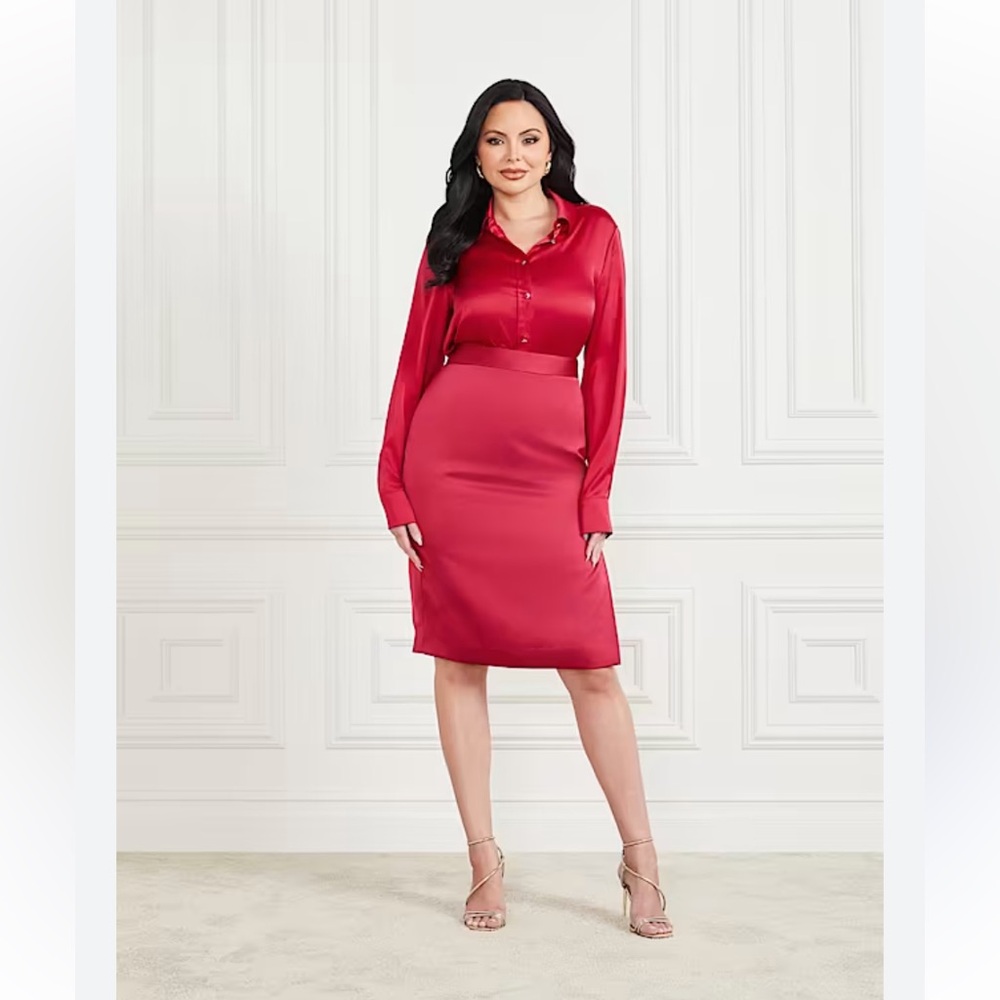 Marciano Fuchsia Pink Pencil Skirt - Size M (6)